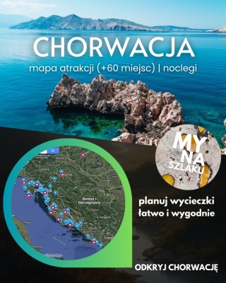 Chorwacja - mapa atrakcji online