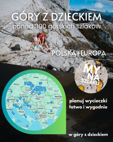 Góry z dzieckiem - mapa górskich szczytów online