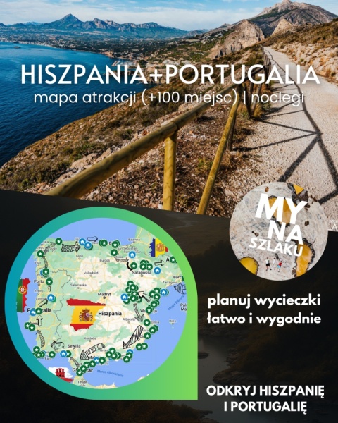 Hiszpania i Portugalia - mapa atrakcji online