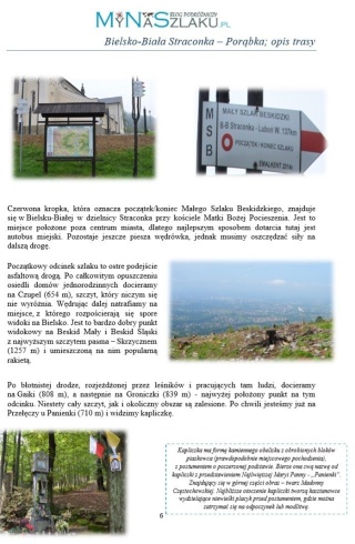 Mały Szlak Beskidzki - przewodnik internetowy