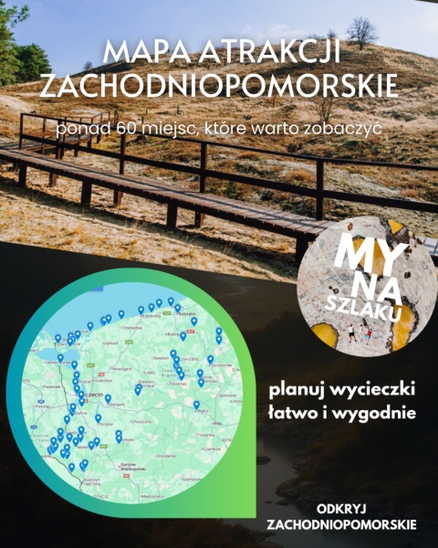 Zachodniopomorskie - mapa atrakcji online